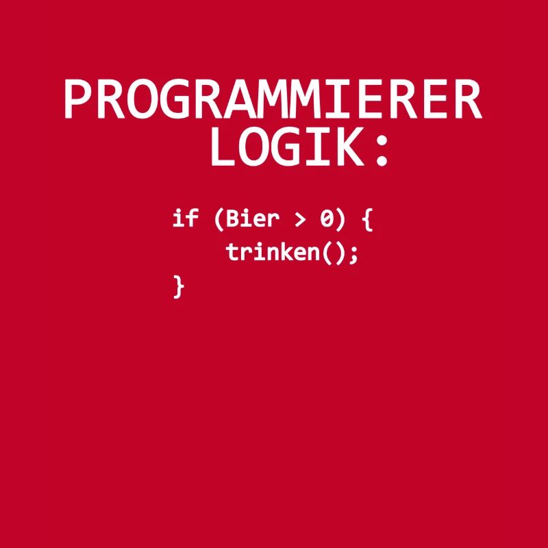 Programmer Logic IT Programmer Drinking Beer