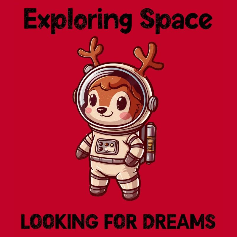 Deer Looking For Dreams Outer Space