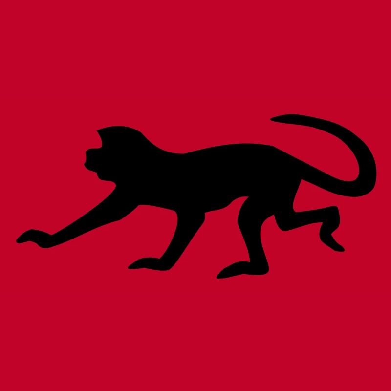 Shadow Monkey - 1 color vector