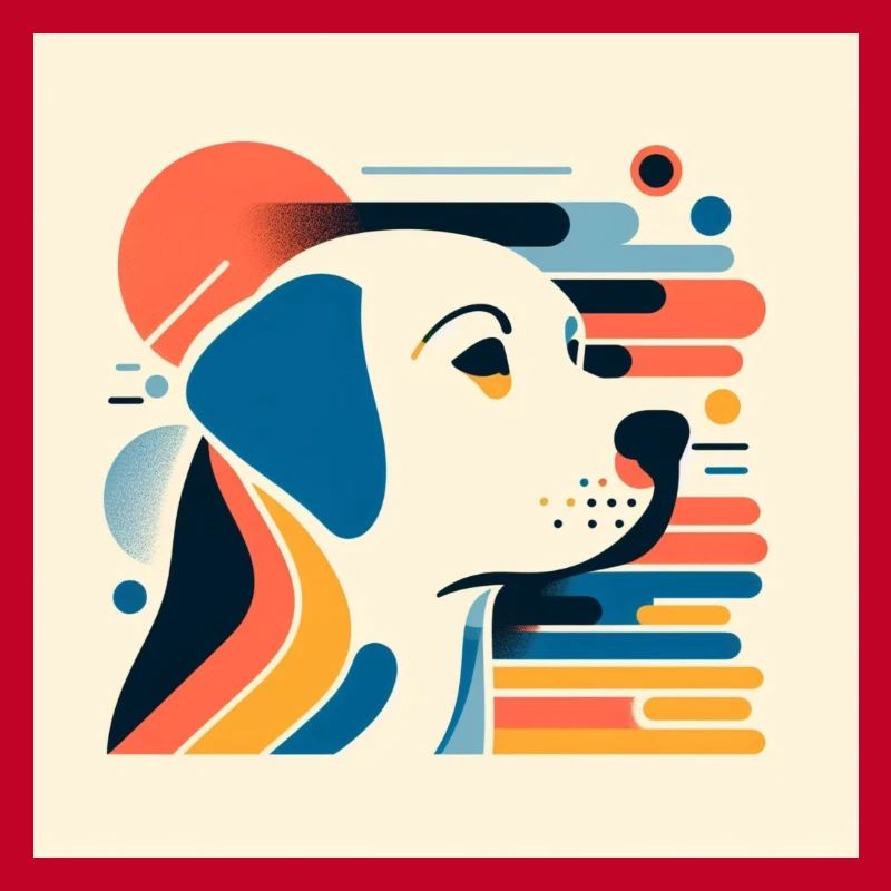 Labrador Risography Vector Styles