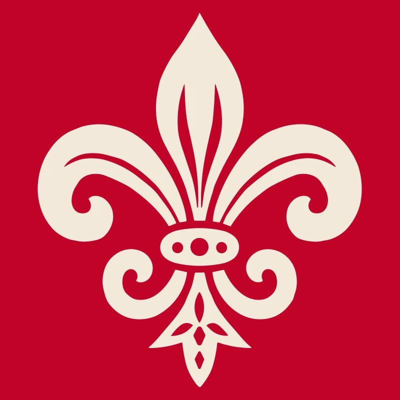 Schlichtes Fleur de lis Design