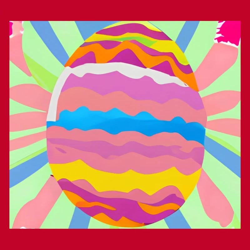 Œuf de Pâques coloré