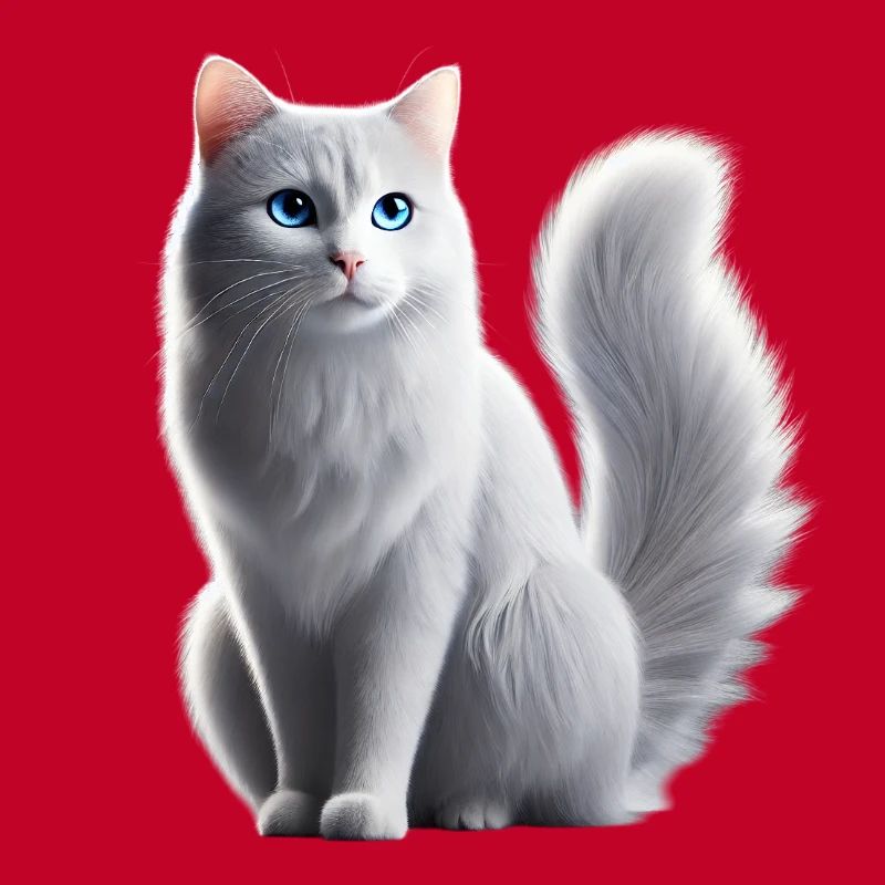 Chat Blanc Yeux Bleus