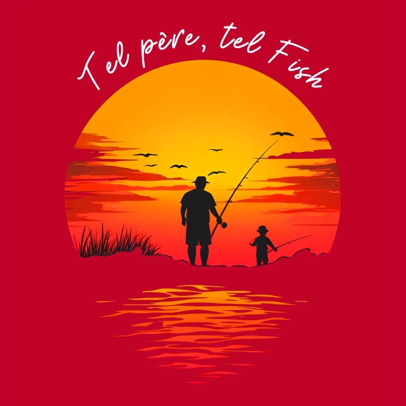 Papa et moi, partenaires de pêche