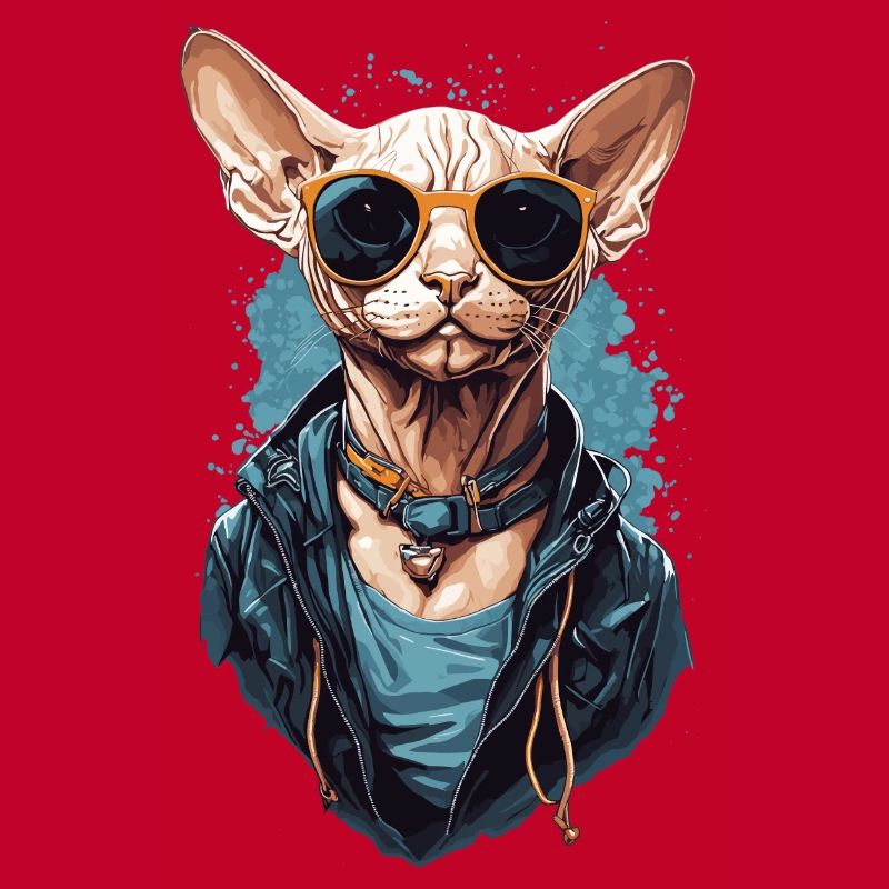 Cool Sphinx Cat Modern Cat Design