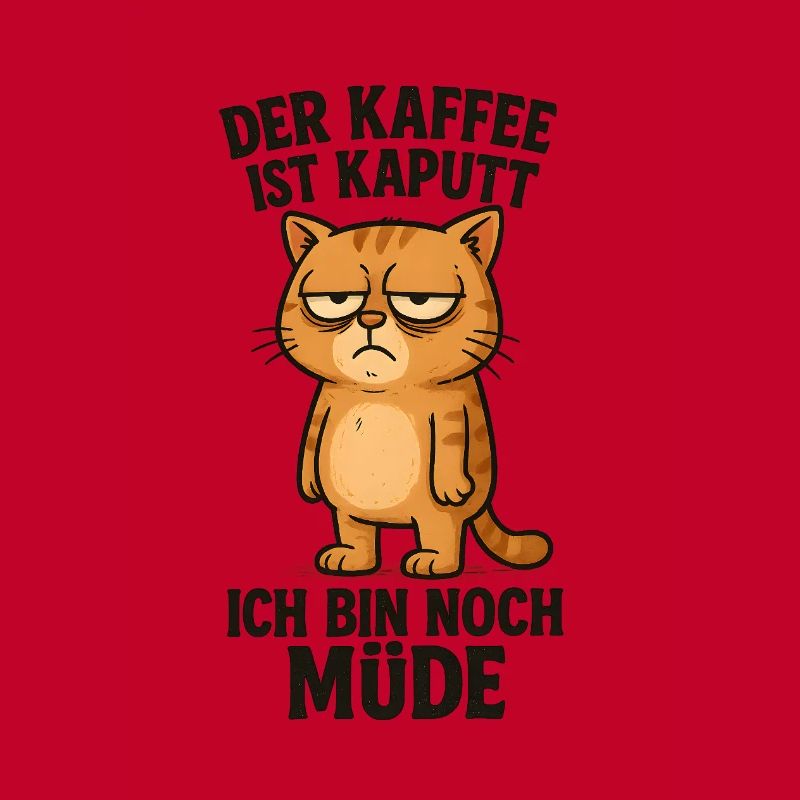 Le café est cassé Chat matinal