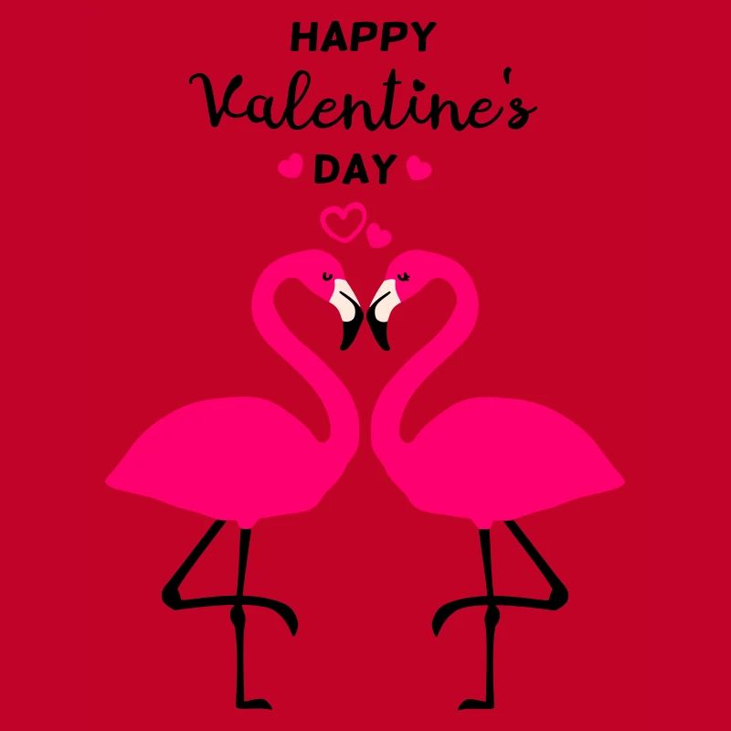 Flamingos Valentinstag