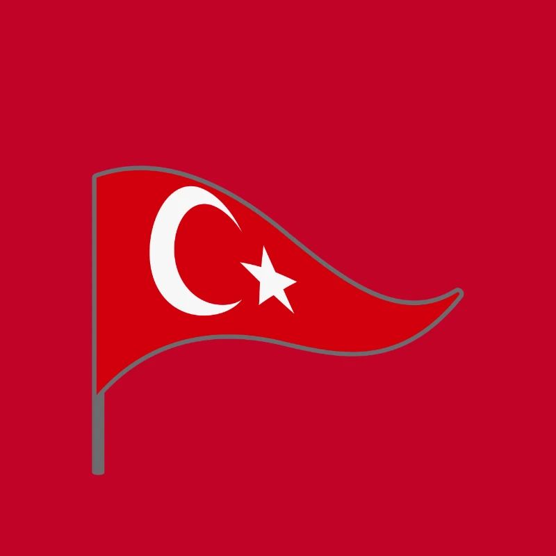 Drapeau. Drapeau. Drapeau du pays. Erdo.Turkey. Turquie.