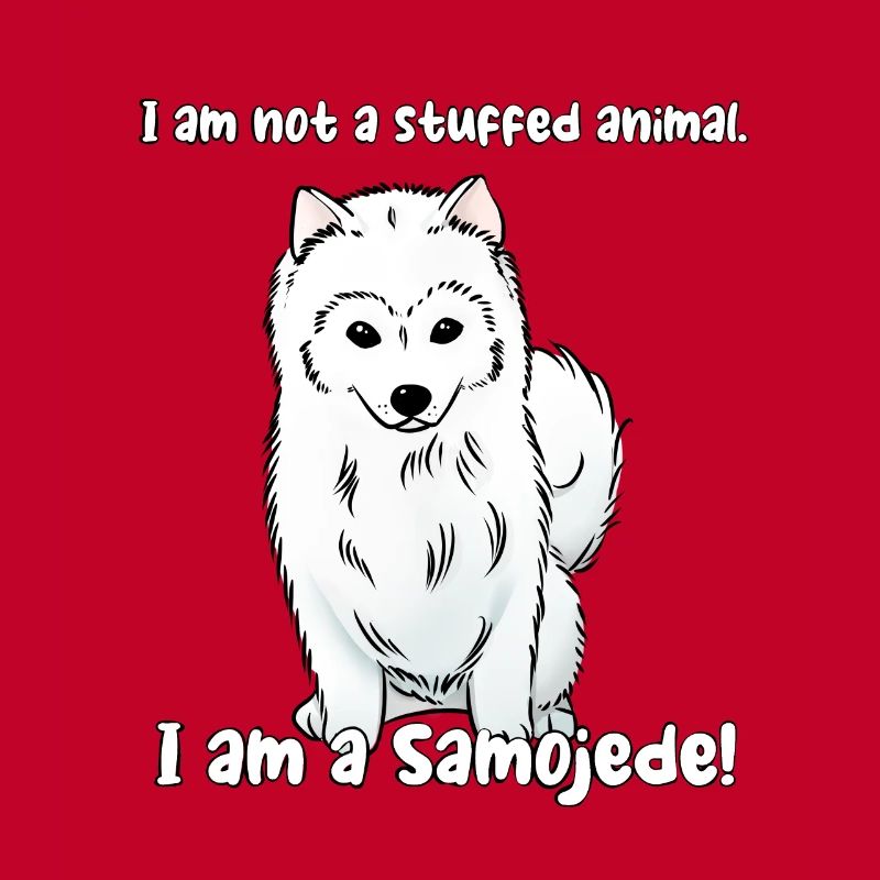 Ich bin kein Kuscheltier. Ich bin ein Samojede!
