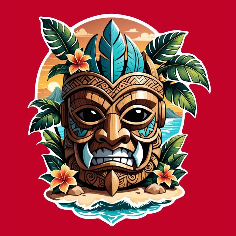 Tiki Beach - Polynesia Statue