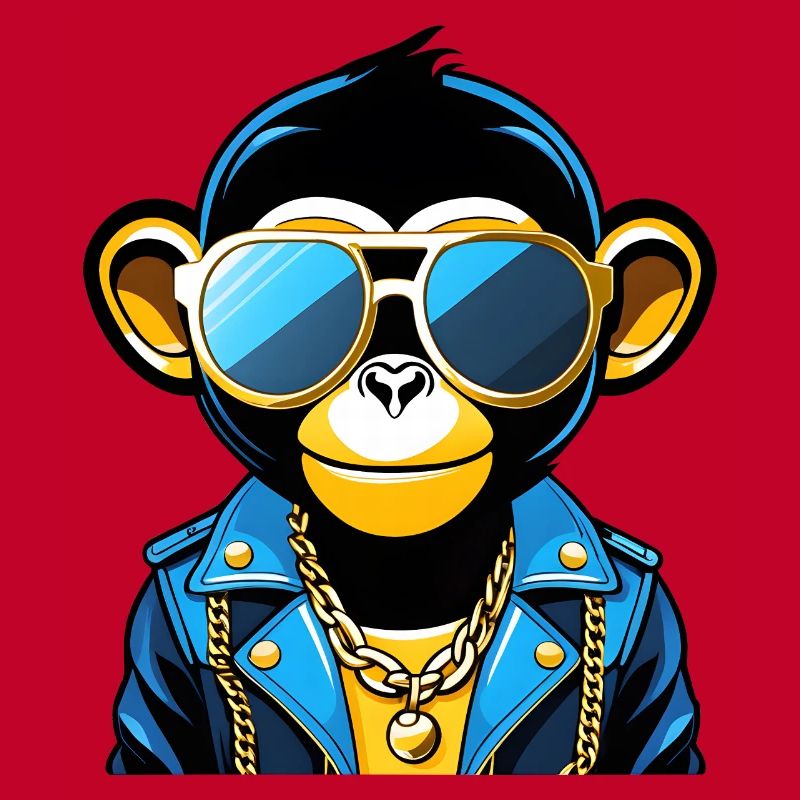 Affe mit Sonnenbrille