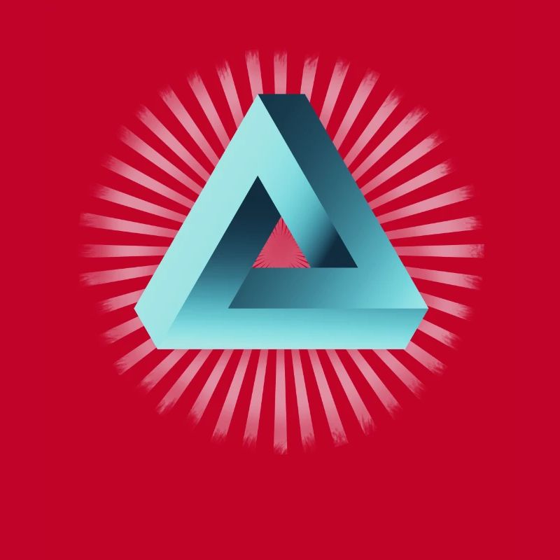 illusion illuminati triangle pyramide nerd maths