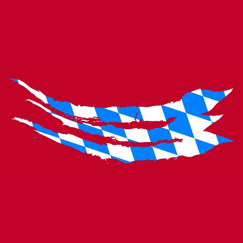 Drapeau de la Bavière aspect utilisé Drapeau bavarois Vintage