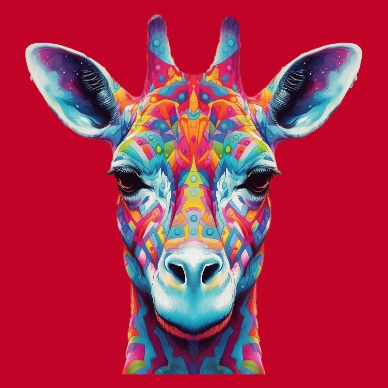 Psychedelic giraffe