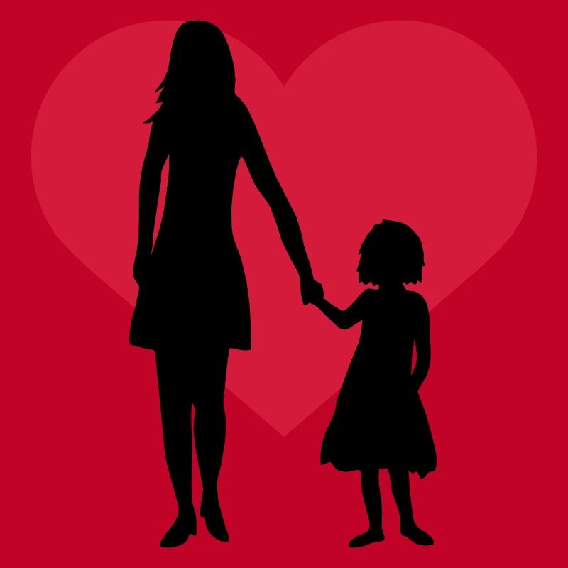 Kind Mädchen Mama