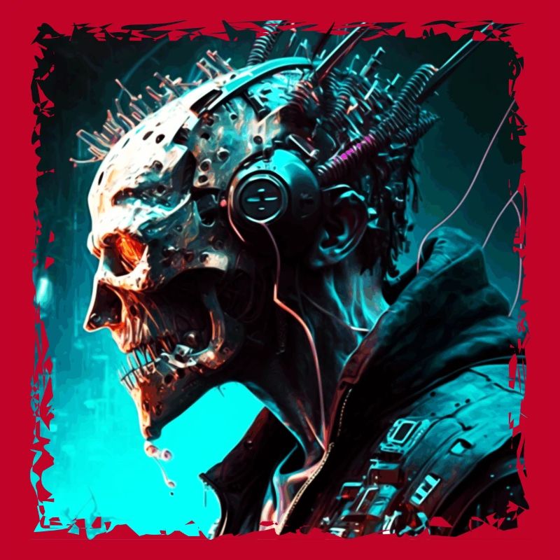 Cyborg oder Monster als Cyber Android der Zukunft