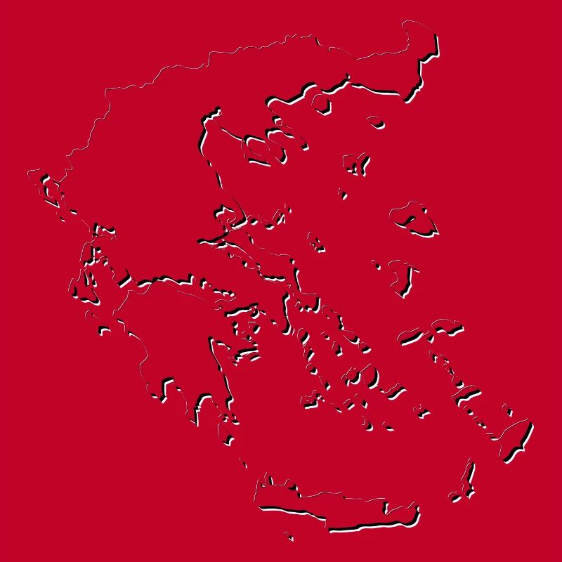 Carte de la Grèce comme plan