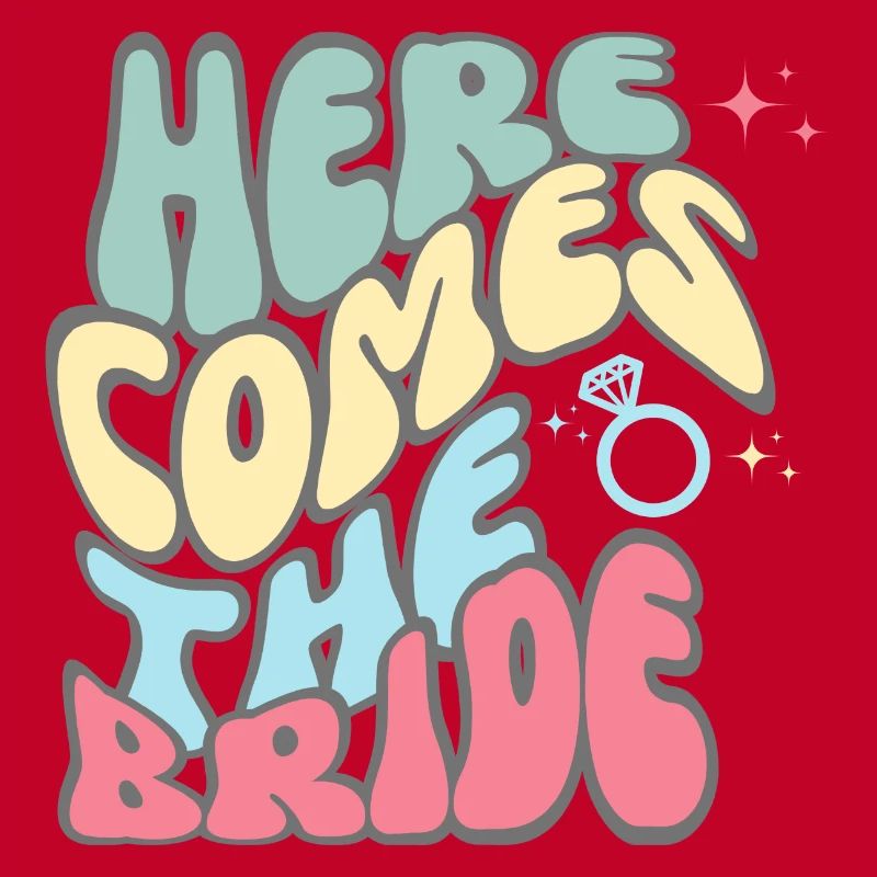 Here comes the bride-la mariée