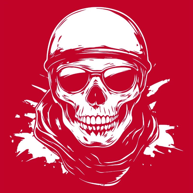 Biker Skull Motorcycle Gift