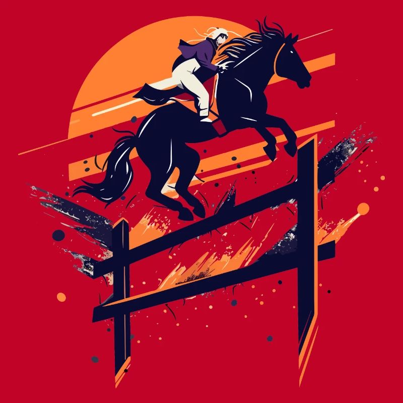 Silhouette de cavalier