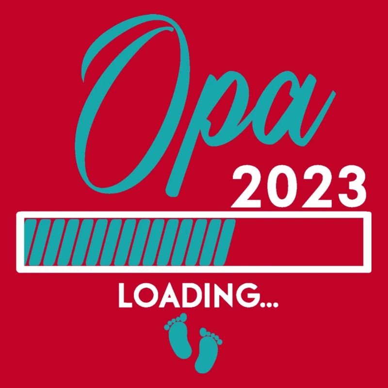Ich werde Opa 2023 - Babyfüsse mit Loading Screen