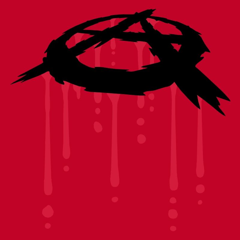 blood drop anarchy symbol