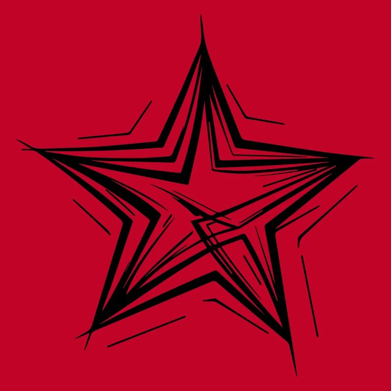 Handgezeichneter edler Stern