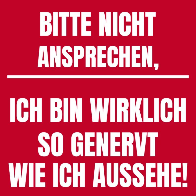 Bitte nicht ansprechen