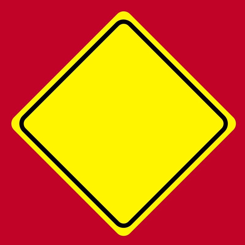 Warnschild Gelb Leer - 2 Farb Vektor