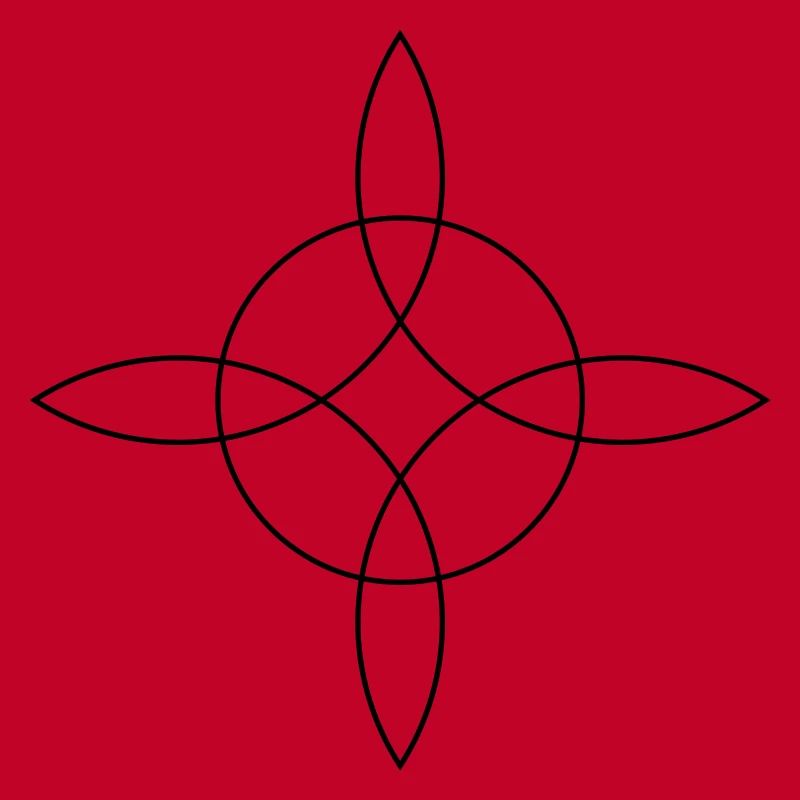 Witch`s Knot, Binds the 4 elements, Magical symbol