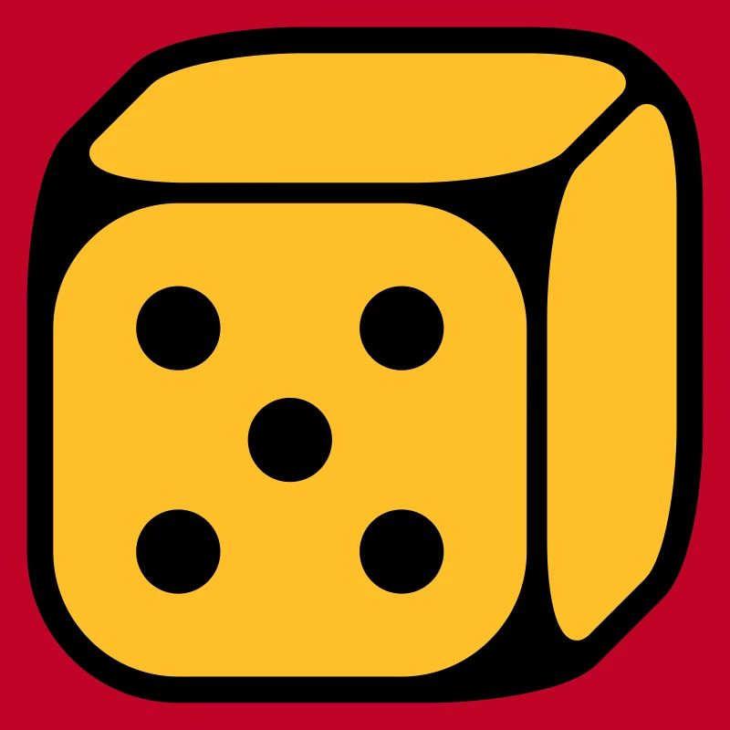 Dé Avec Numéro 5 (Cinq / 2C)
