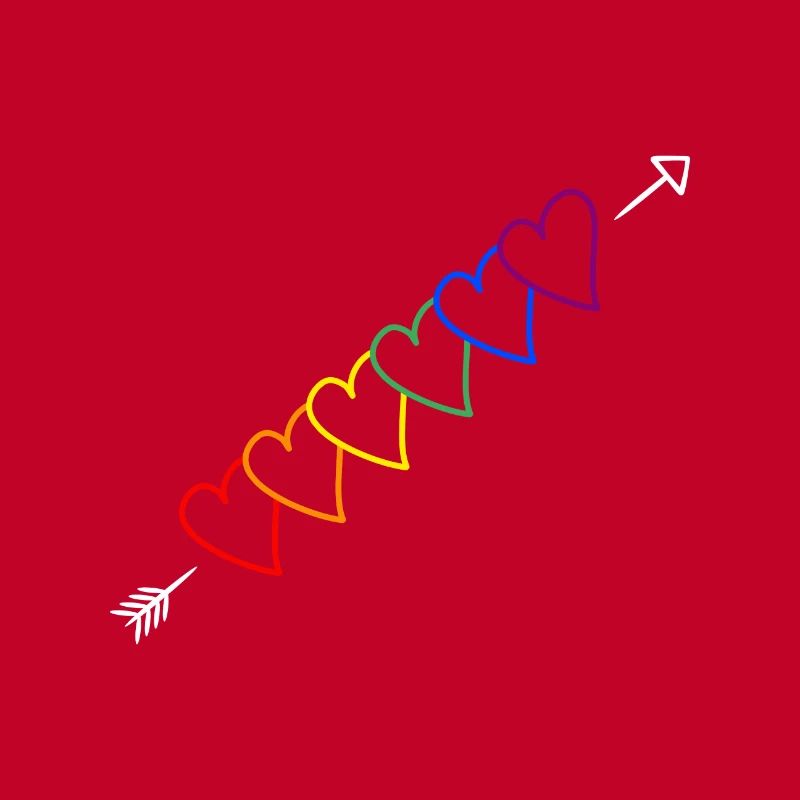Flèche arc-en-ciel LGBT
