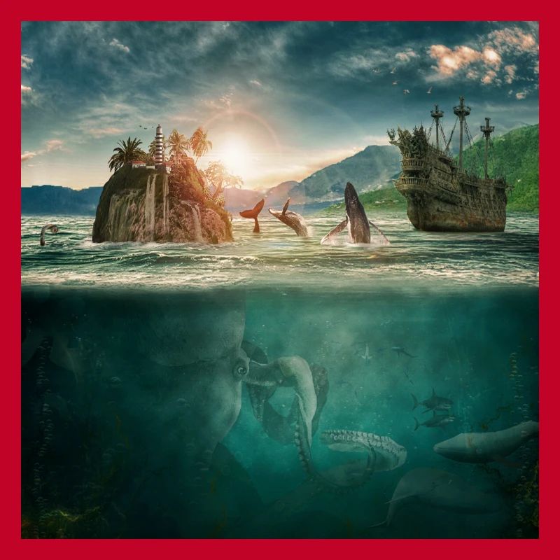 Monde sous-marin d'imagination