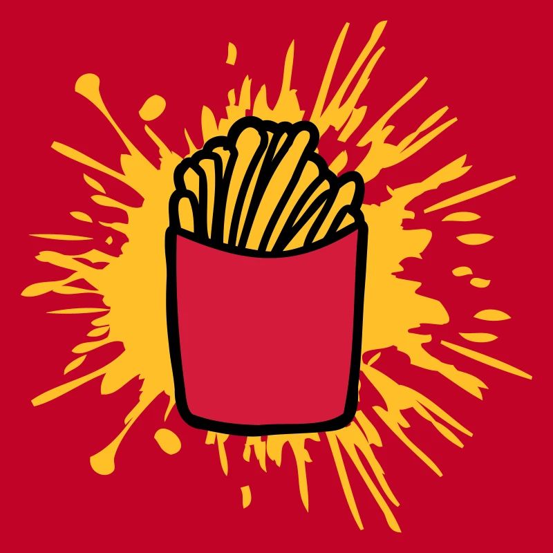 Éclaboussures de couleur Français frites