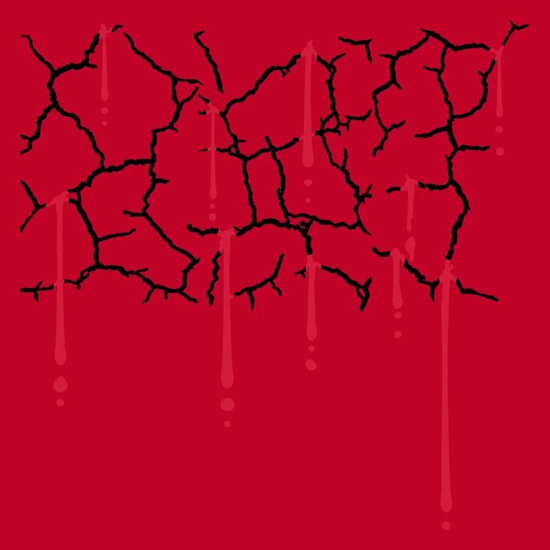 Blut Tropfen Risse Muster