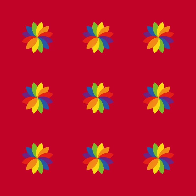 Helles Regenbogenblumenmuster