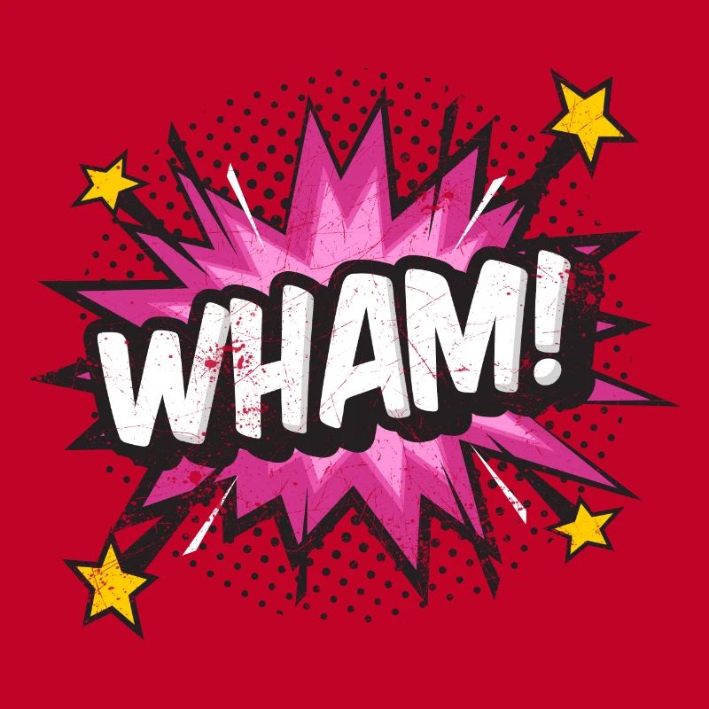 WHAM COMIC COMICSTYLE CARTOON COMICS STYLE MOTIFS