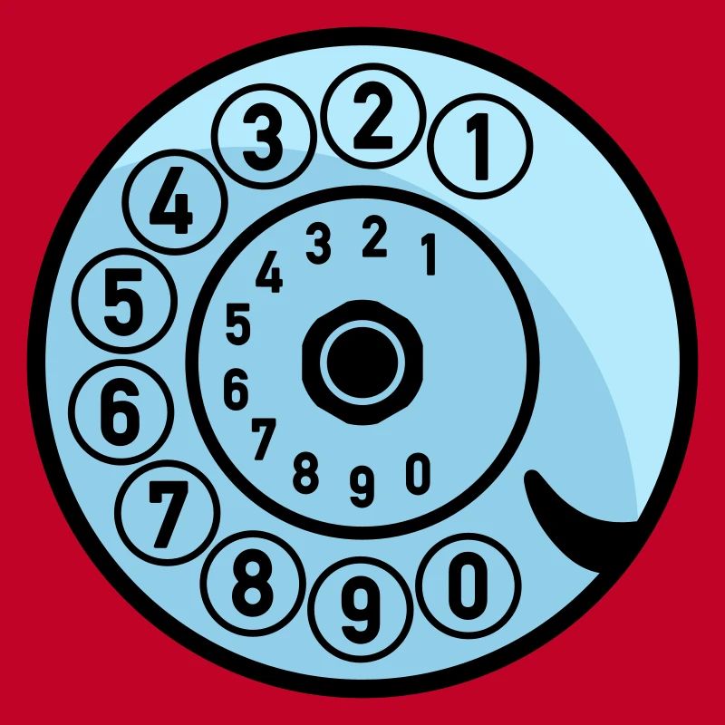 Wählscheibe Vintage Telefon anrufen Retro Technik