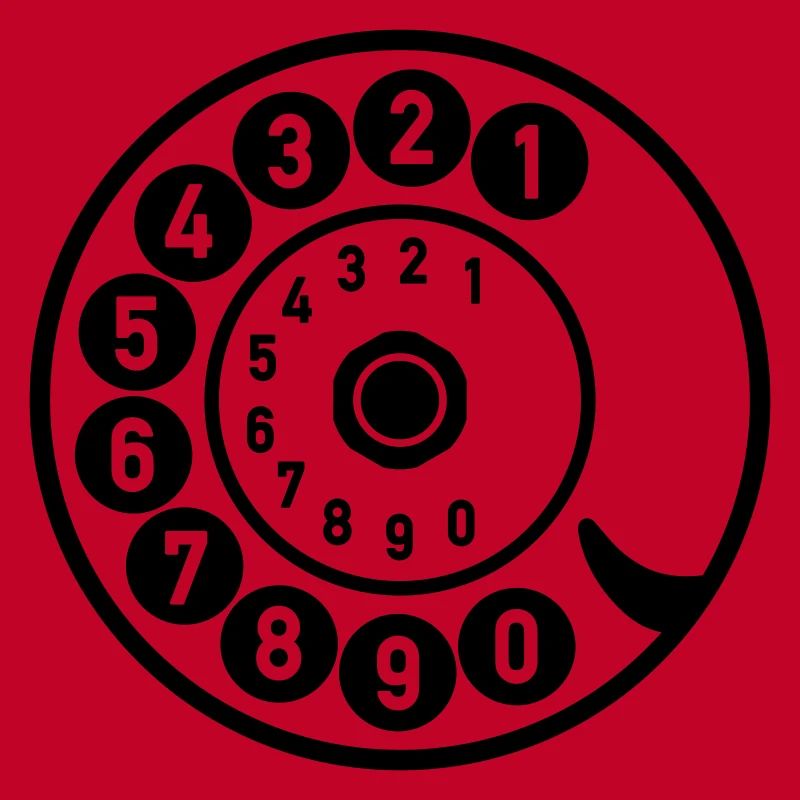 Wählscheibe Vintage Telefon anrufen Retro Technik