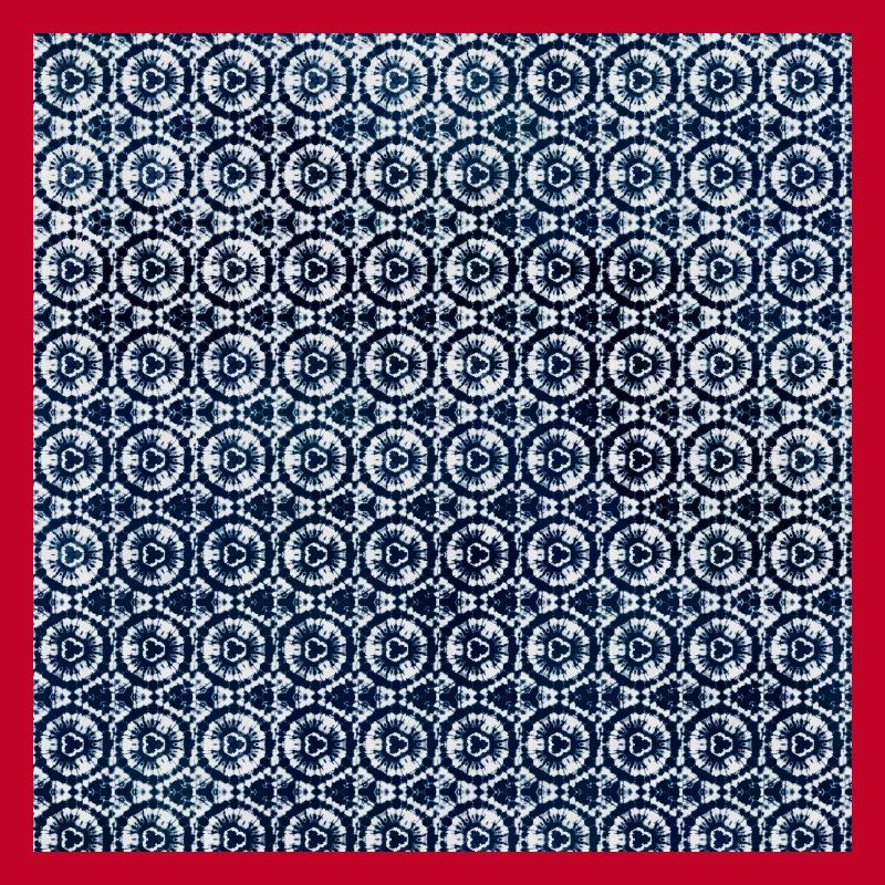 Dark Blue White Tie Dye Textile Pattern