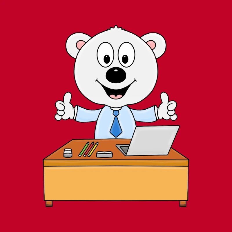 EISBÄR - BERUF - JOB - CHEF - MITARBEITER - TIER