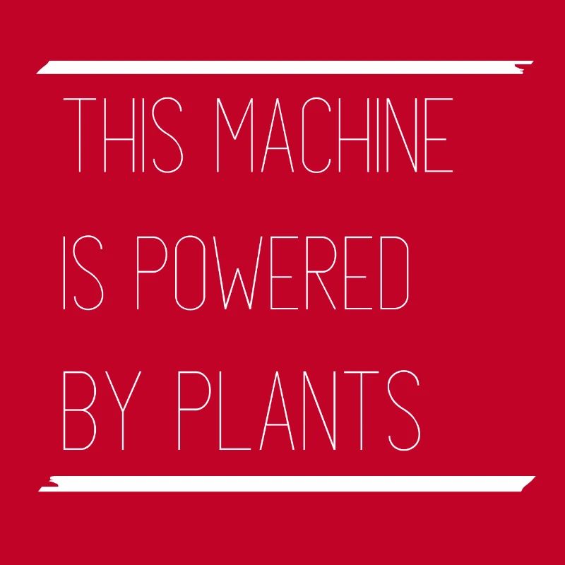 This machine is powered by plants