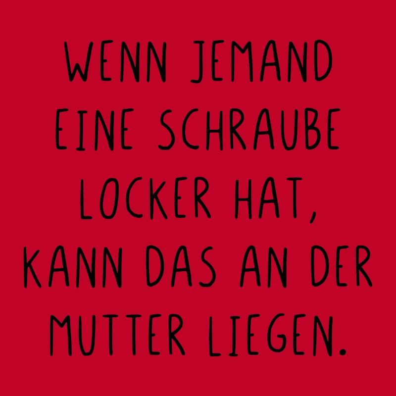 Schraube locker kann an der Mutter liegen