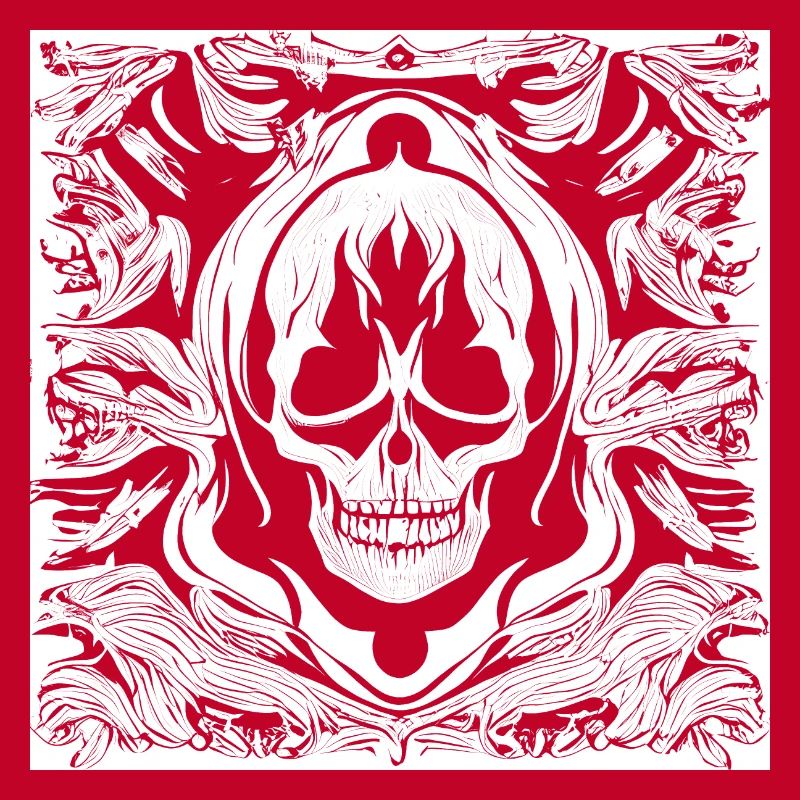 Halloween- oder Horror- Totenschädel mit Ornamente