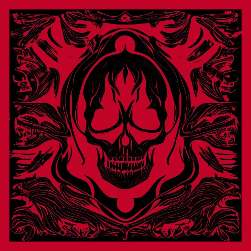 Halloween- oder Horror- Totenschädel mit Ornamente