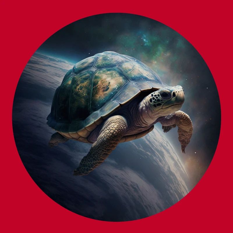 Mutter Erde schwebt langsam durch das Universum