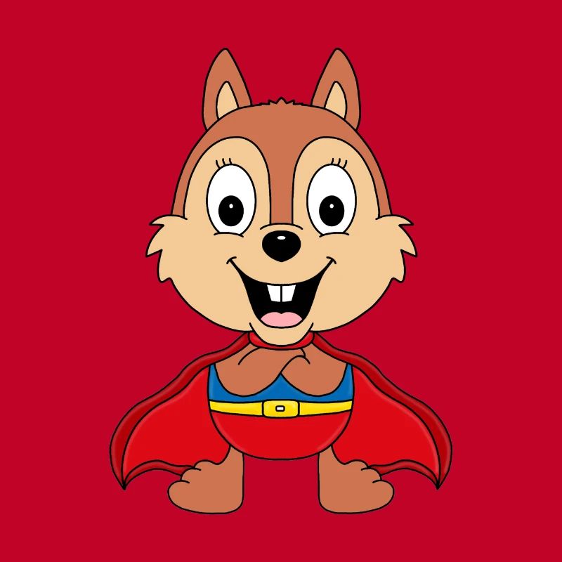 SUPERHELD - EICHHÖRNCHEN - TIER - TIERISCH