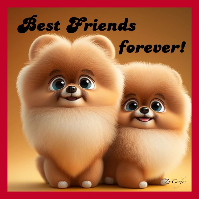 POMMERANIAN 2 BFF chiots mignons petit mignon
