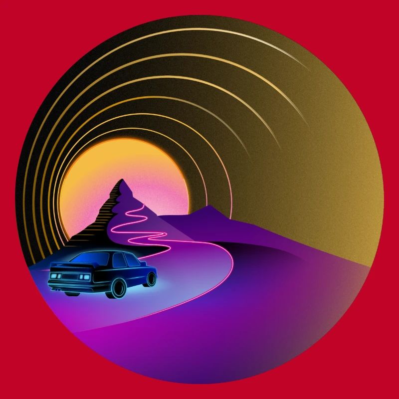 E30 - Retro - Synthwave - Style