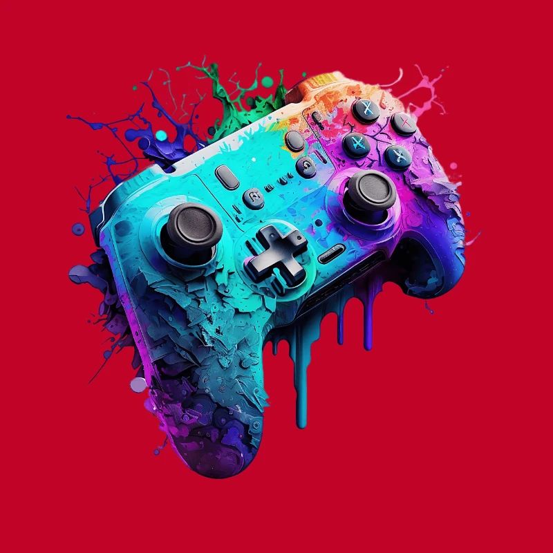 Neon Gaming Controller / Kontroller